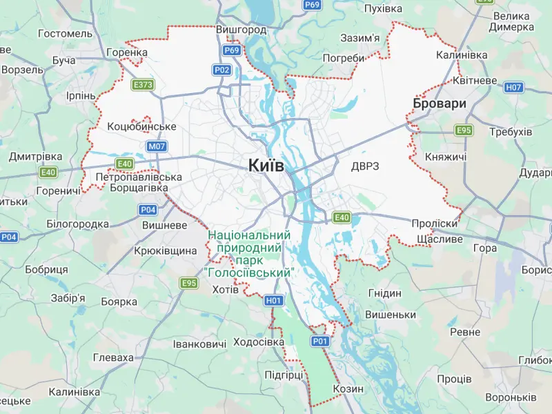 Інтерактивна карта Києва